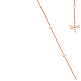 Collar Back to Origin Oro Rosa con Amatistas