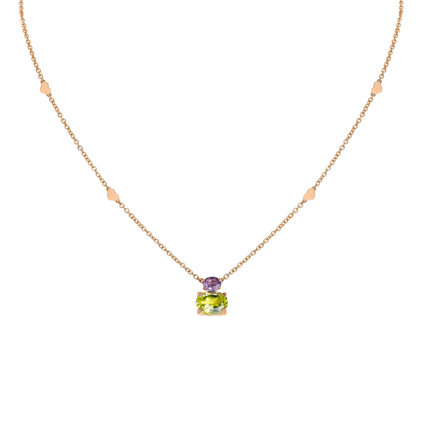 Back to Origin Colgante with Amethyst and Peridot