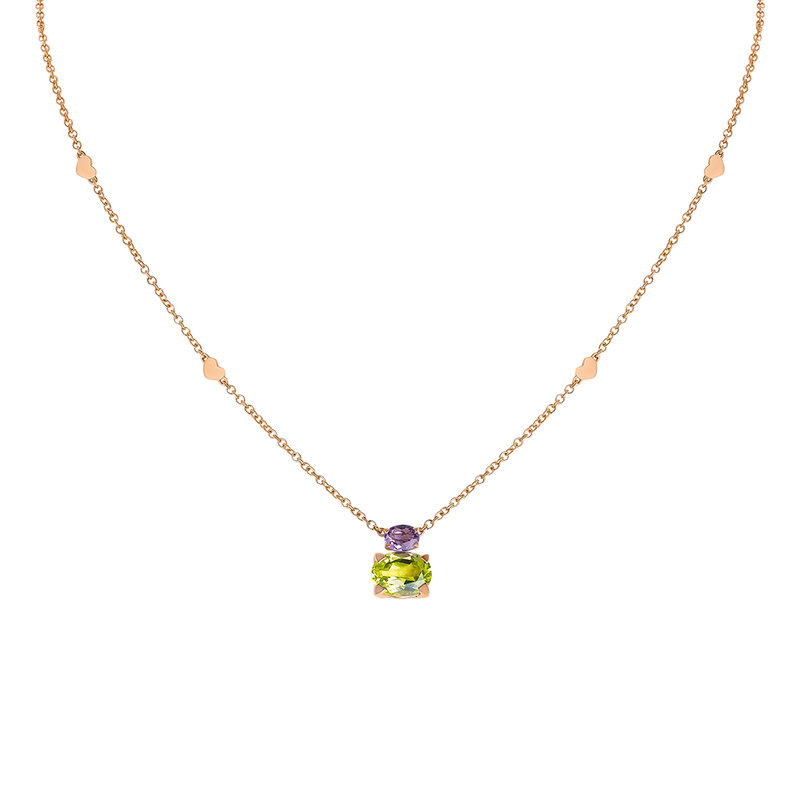 Back to Origin Colgante with Amethyst and Peridot