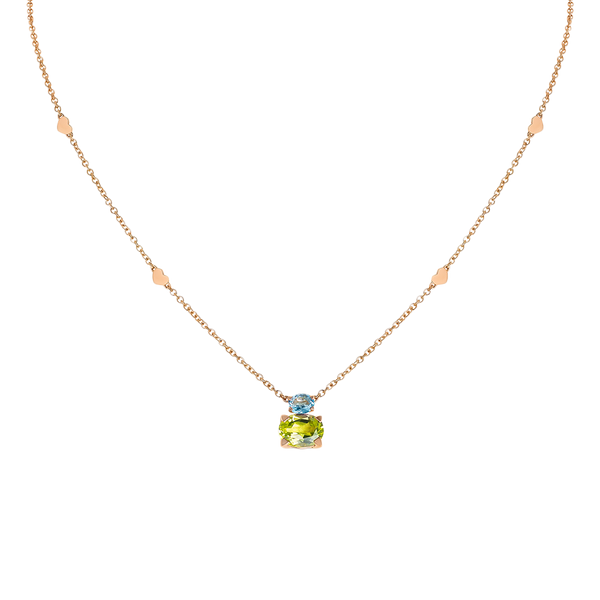 Back to Origin Colgante with Blue Topaz & Peridot