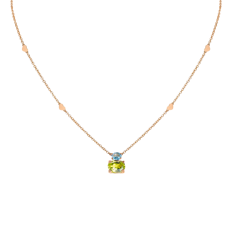 Back to Origin Colgante with Blue Topaz & Peridot