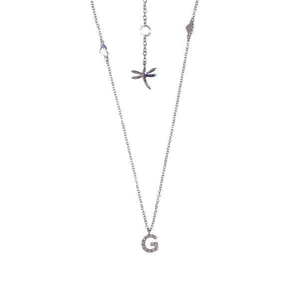 Madame Colgante with Diamond Letter G
