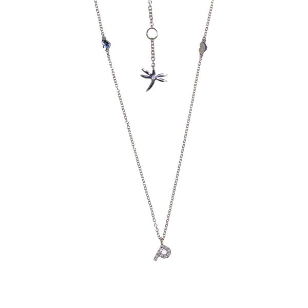 Madame Colgante with Diamond Letter P