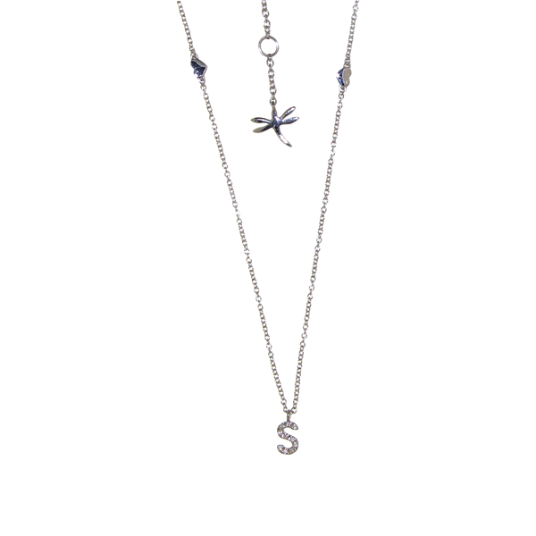 Madame Colgante with Diamond Letter S