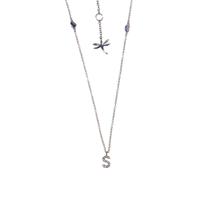 Madame Colgante with Diamond Letter S