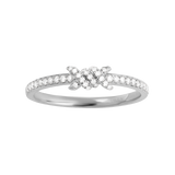 Gold and Diamond Barbelé Fine Paved Ring
