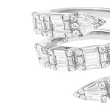 Gold and Diamond Beverly Hills Spiral Ring Oro Blanco