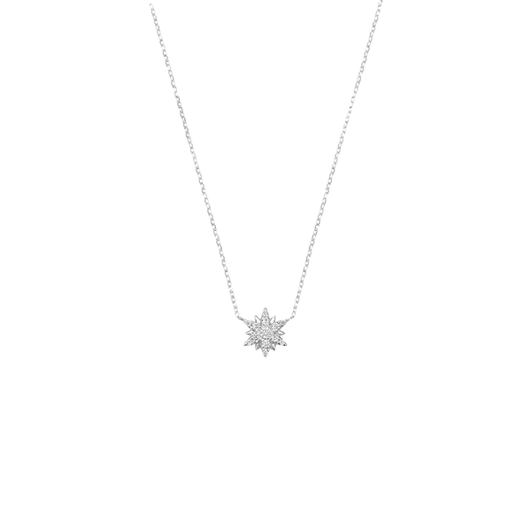 Gold and Diamond Magic Touch Sun Necklace