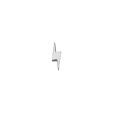 Gold Lightening Bolt Piercing