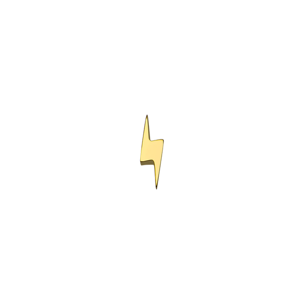 Gold Lightening Bolt Piercing