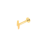 Gold Lightening Bolt Piercing