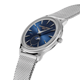 Reloj Unisex Classics Moneta Moonphase Plata