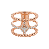 Anillo Boutique Icon Oro Rosa con Diamantes