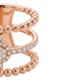Anillo Boutique Icon Oro Rosa con Diamantes
