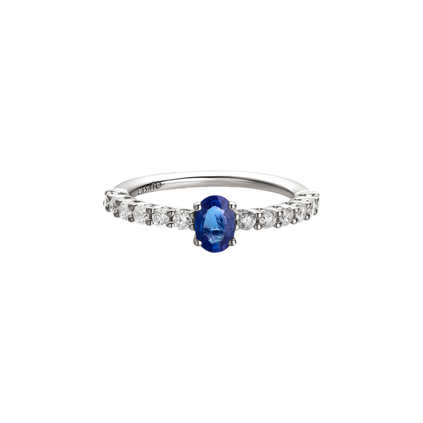 Madame Anillo with Blue Zafiro & Diamonds
