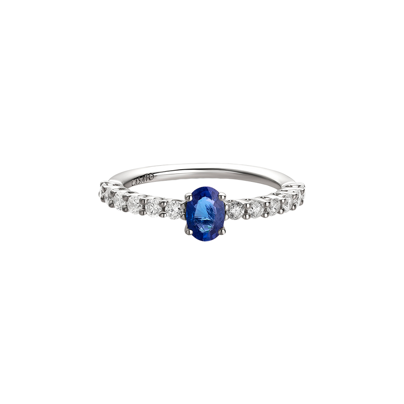 Madame Anillo with Blue Zafiro & Diamonds