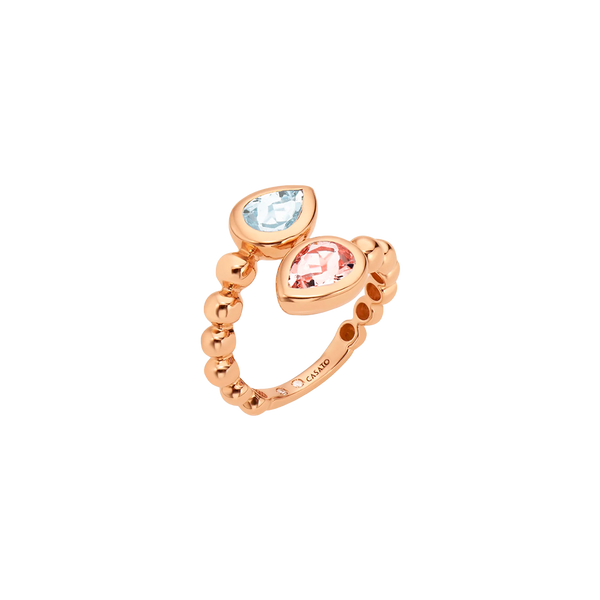 Boutique Paris Anillo with Acquamarine end Morganite