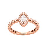 Anillo Boutique Icon Oro Rosa con Diamante Talla Marquesa