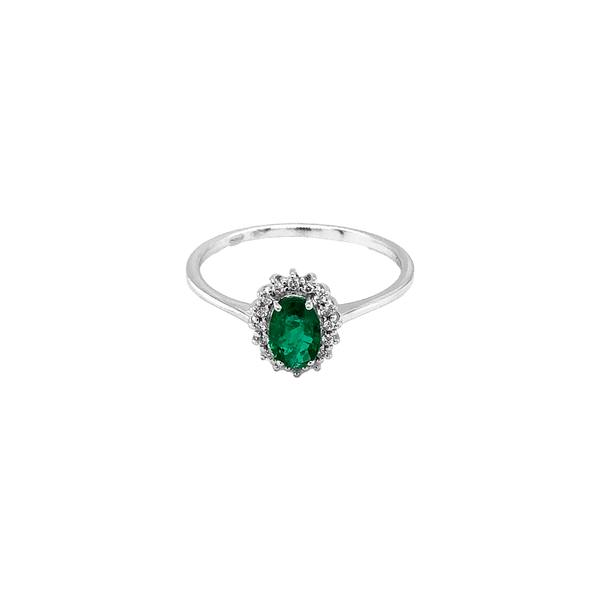 Madame Anillo with Emerald & Diamonds