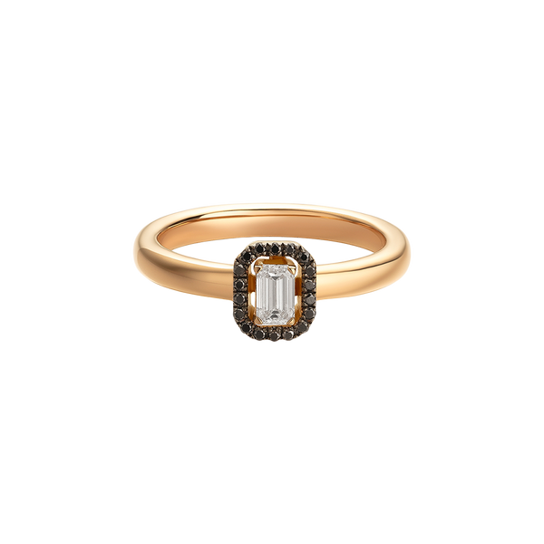 Madame Anillo with Black & White Diamonds
