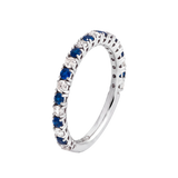 Anillo Madame con Zafiros Azules y Diamantes