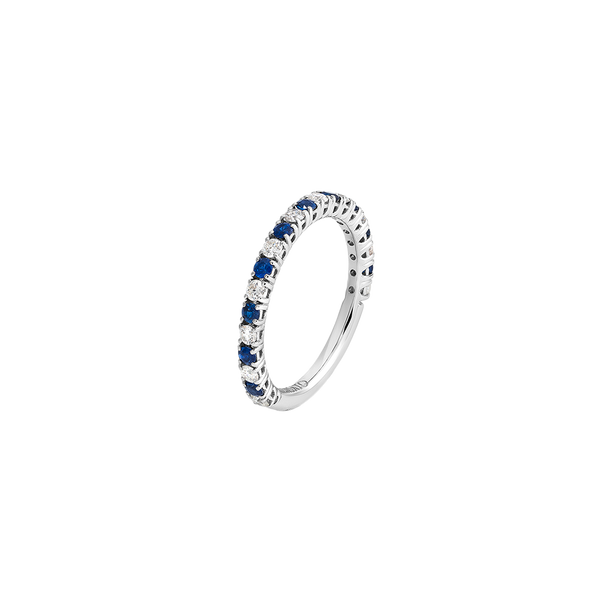 Madame Anillo with Blue Sapphires & Diamonds