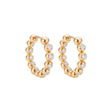 Aros Boutique Icon Oro Amarillo con Diamantes