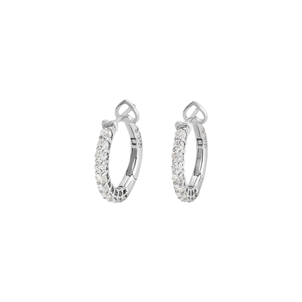 Madame Pendientes with White Diamonds