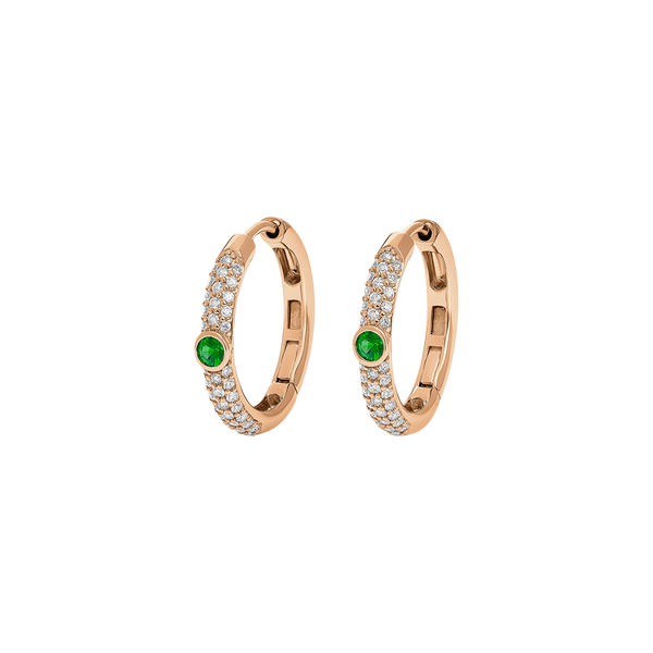 Noblesse Oblige Pendientes with Diamonds & Emerald