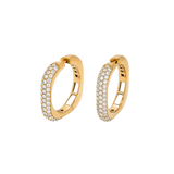 Pendientes Noblesse Oblige Oro Amarillo con Pavé de Diamantes
