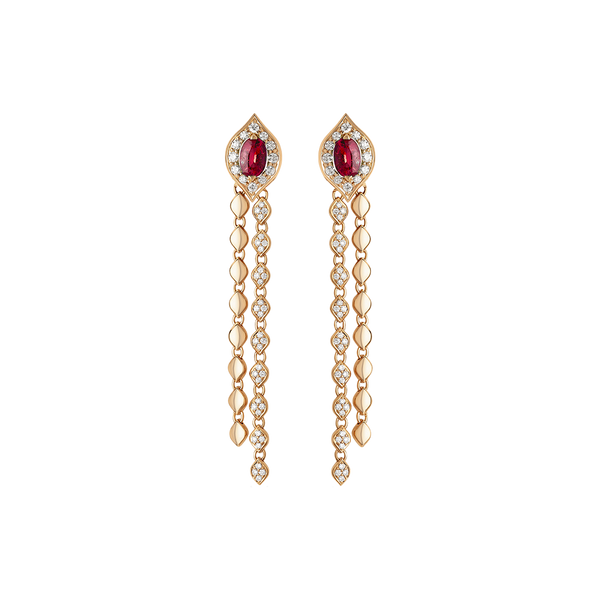 Mikoulette Pendientes with Sapphires and Diamonds