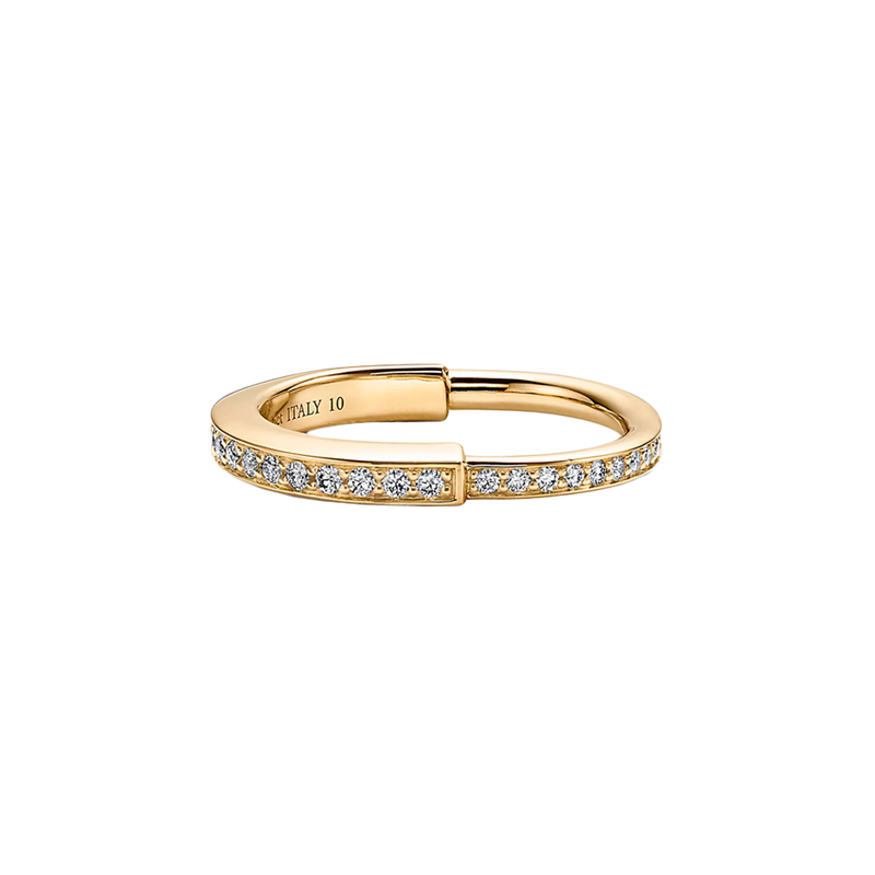 Tiffany Lock Anillo Yellow Gold & Diamonds