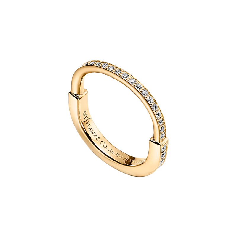 Tiffany Lock Anillo Yellow Gold & Diamonds