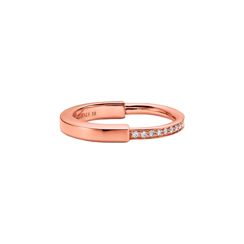 Tiffany Lock Anillo Rose Gold & Diamonds