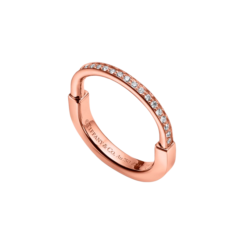 Tiffany Lock Anillo Rose Gold & Diamonds