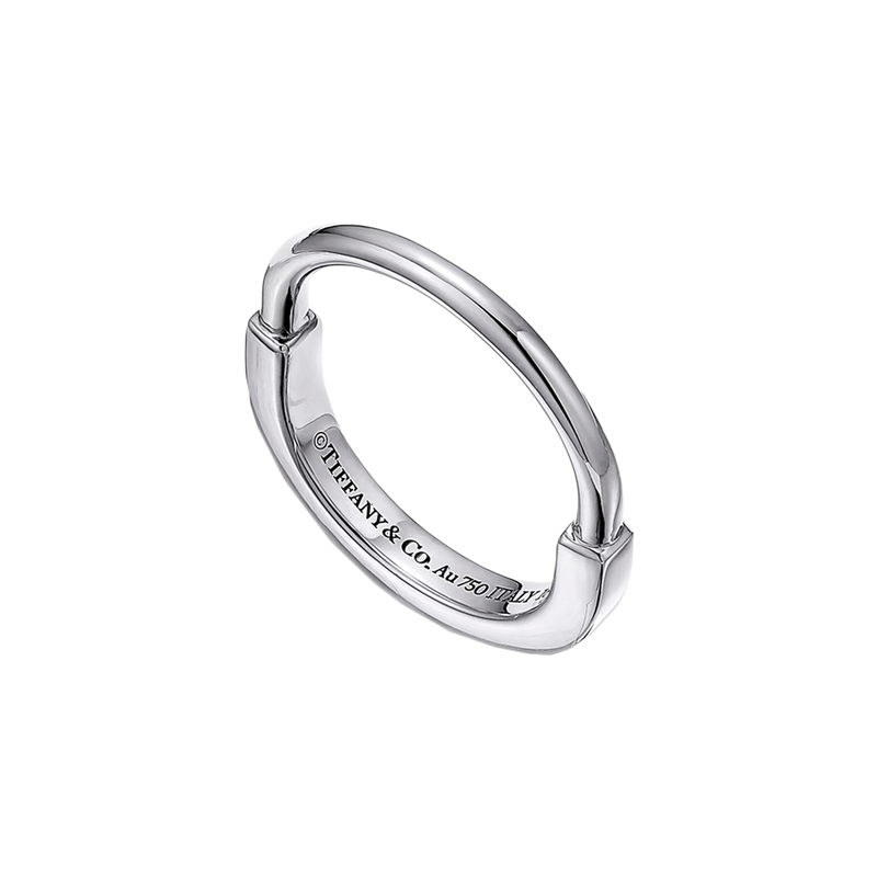 Tiffany Lock Anillo White Gold