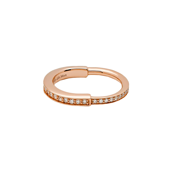 Tiffany Lock Anillo Rose Gold & Diamonds