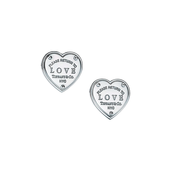 Return To Tiffany Pendientes Love Silver