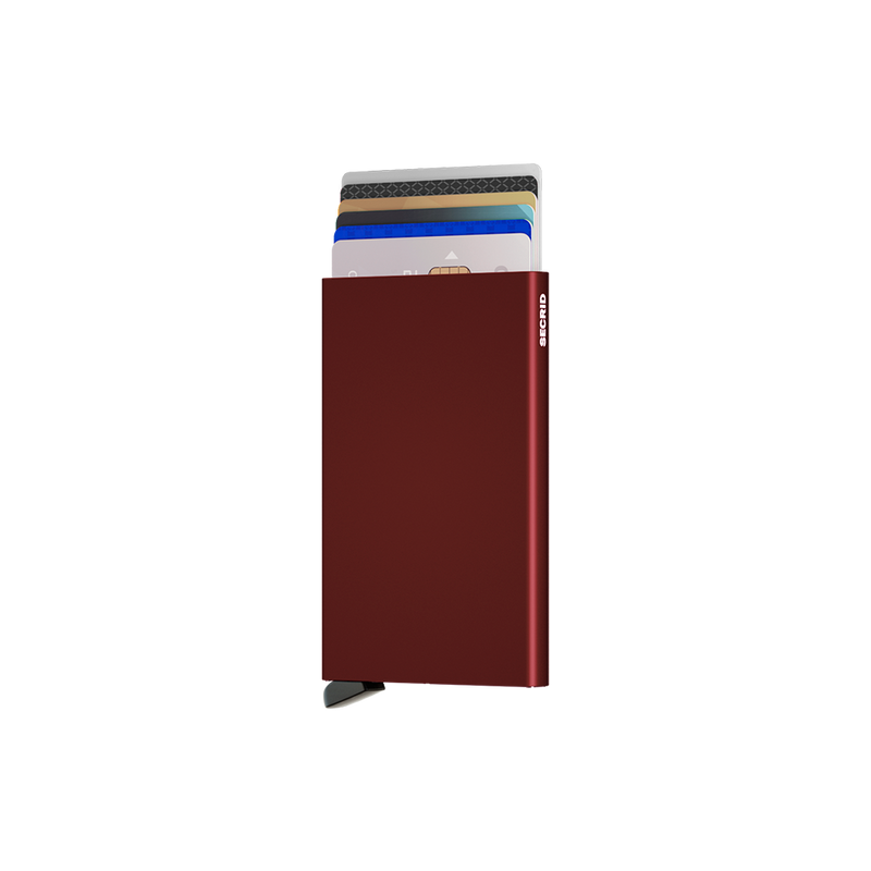 Cardprotector Aluminium Bordeaux