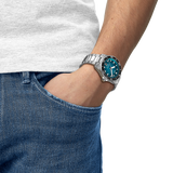 Reloj para Hombre Seastar 1000 Powermatic 80 40mm Plata y Teal