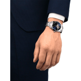 Reloj para Hombre Gentleman Powermatic 80 Open Heart Plata y Azul