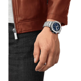 Reloj para Hombre T-Race Chronograph Plata y Azul