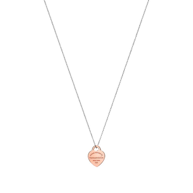 Return to Tiffany Colgante Heart Tag Rose Gold