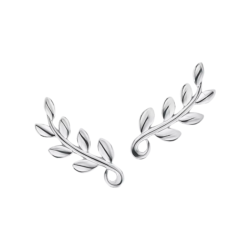 Paloma Picasso Pendientes Olive Leaf Climber Silver