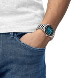 Tissot PR516 38mm Gris y Azul - en muñeca