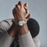 Tissot Gentleman 38mm Plata - vista en muñeca