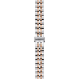 Tissot Le Locle 25.3mm Plateado y Oro Rosa - detalle de correa