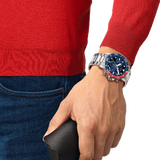 Reloj para Hombre Seastar 1000 Quartz Chronograph Plata y Azul