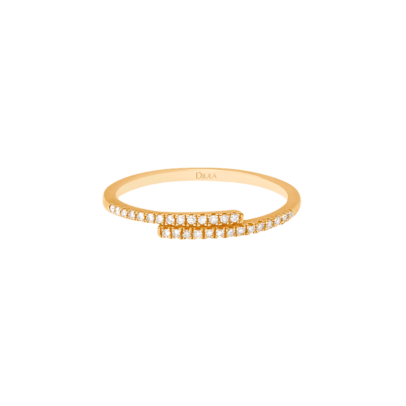 Gold and Diamond You and Me Ring